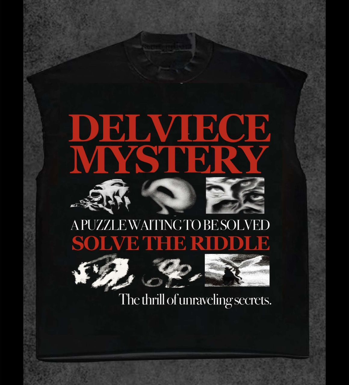 Delviece MYSTREY ARMLESS TEE SHIRT